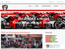 Tablet Screenshot of ducatiklub.hu
